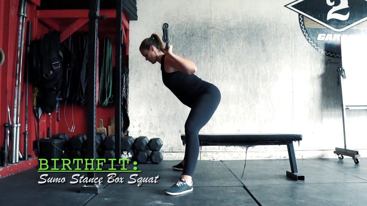 BIRTHFIT Movement: Sumo Stance Box Squat